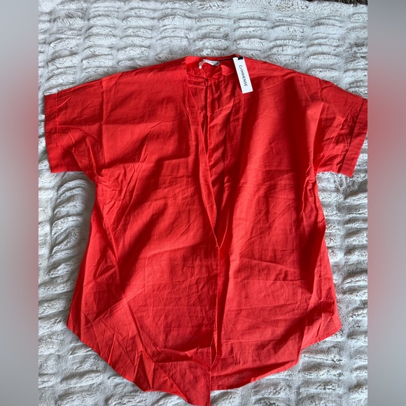 Commense Vibrant Orange Kimono Set - Picture 3 of 7